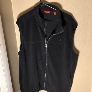 Izod Mens Fleece Vest Color Black Size XL